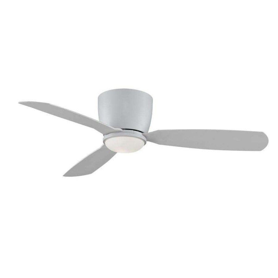 Ceiling Fans * | Embrace 52 In. Integrated Led Matte White Ceiling Fan With Opal Frosted Glass Light Kit And Remote Control By Fanimation