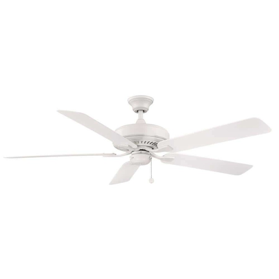 Ceiling Fans * | Edgewood 60 60 In. Indoor/Outdoor Matte White Ceiling Fan By Fanimation