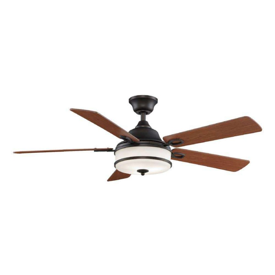 Ceiling Fans * | Stafford 52 In. Dark Bronze Ceiling Fan With Light Kit And Remote Control By Fanimation