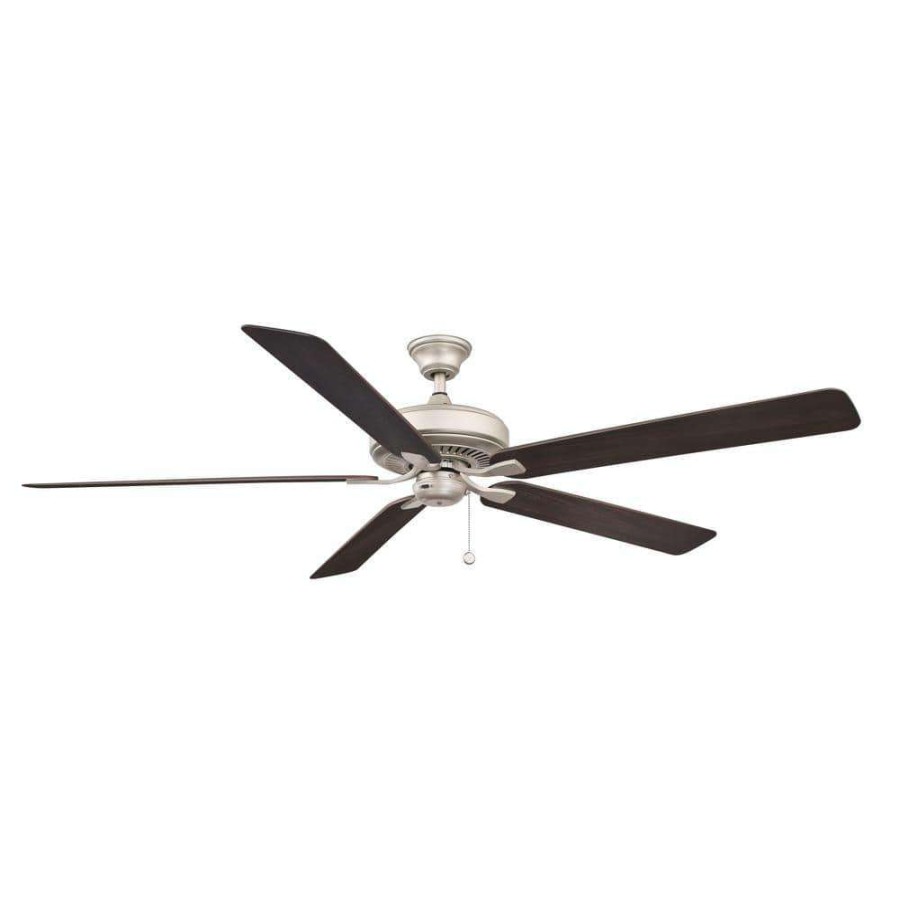 Ceiling Fans * | Edgewood 72 72 In. Indoor/Outdoor Brushed Nickel With Dark Walnut Blades Ceiling Fan By Fanimation