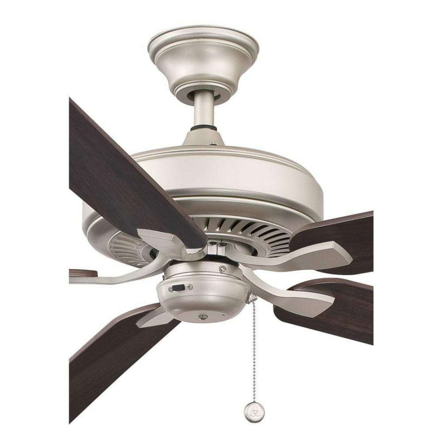 Ceiling Fans * | Edgewood 72 72 In. Indoor/Outdoor Brushed Nickel With Dark Walnut Blades Ceiling Fan By Fanimation