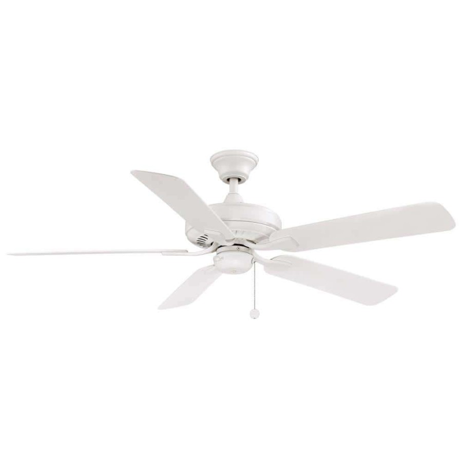 Ceiling Fans * | Edgewood 52 52 In. Indoor/Outdoor Matte White Ceiling Fan By Fanimation