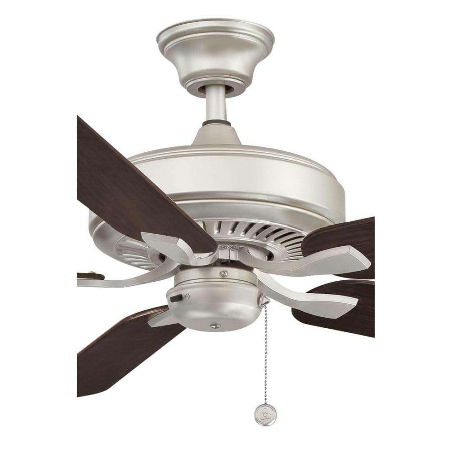 Ceiling Fans * | Edgewood 60 60 In. Indoor/Outdoor Brushed Nickel With Dark Walnut Blades Ceiling Fan By Fanimation