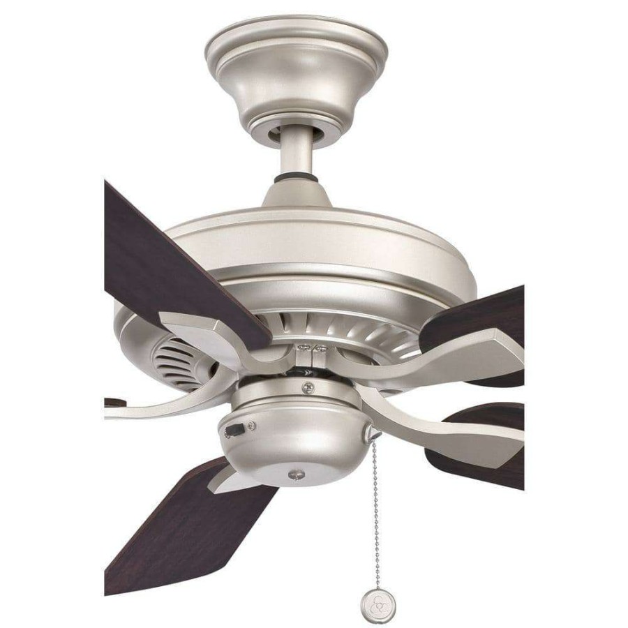 Ceiling Fans * | Edgewood 44 44 In. Indoor/Outdoor Brushed Nickel With Dark Walnut Blades Ceiling Fan By Fanimation