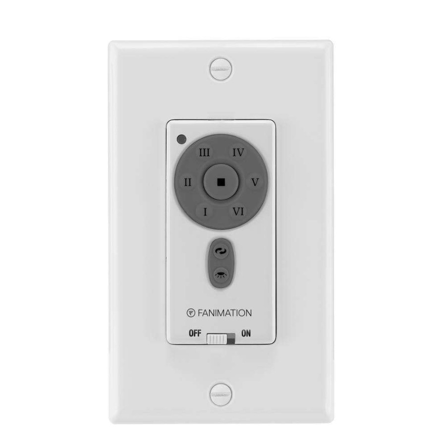 Ceiling Fan Parts * | 6-Speed Dc Motor Wall Switch, White By Fanimation