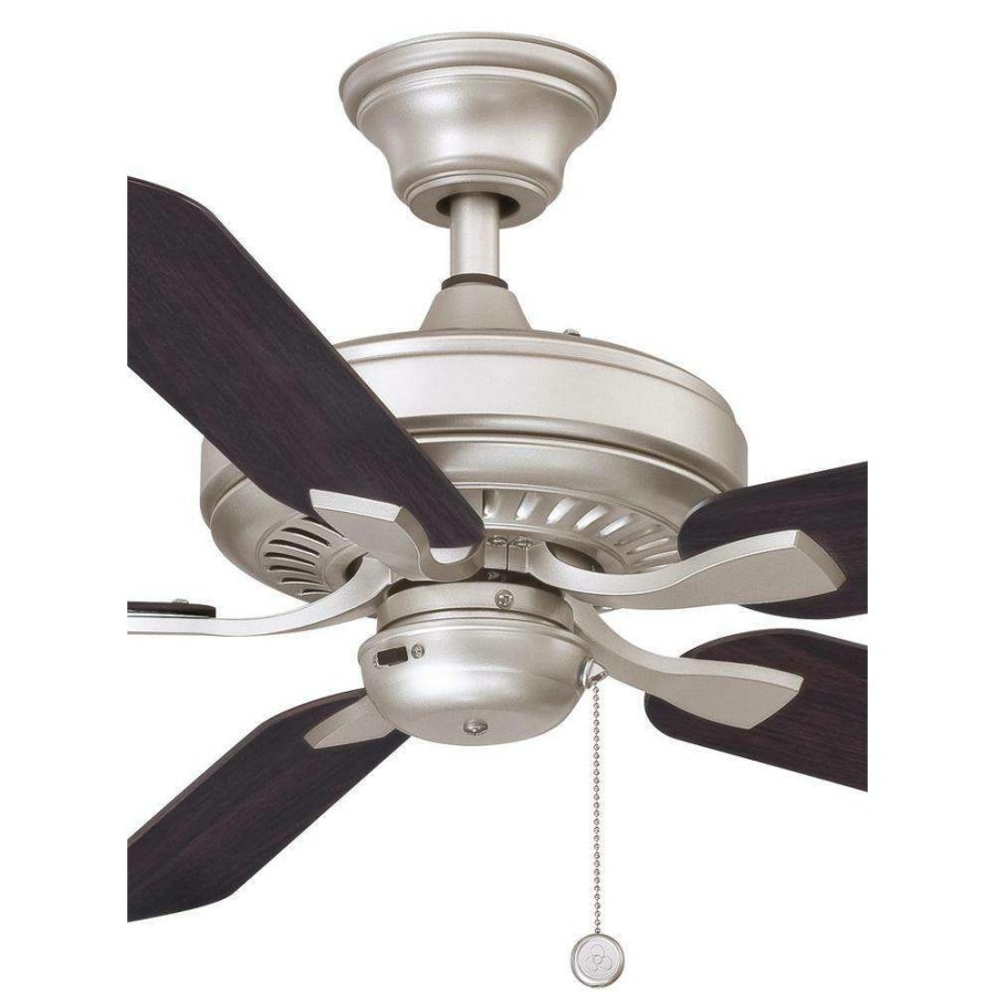 Ceiling Fans * | Edgewood 52 52 In. Indoor/Outdoor Brushed Nickel With Dark Walnut Blades Ceiling Fan By Fanimation