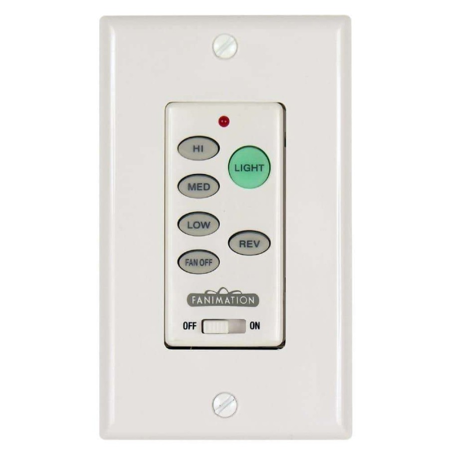 Ceiling Fan Parts * | 3-Speed Wall Control Reversing Switch, White By Fanimation