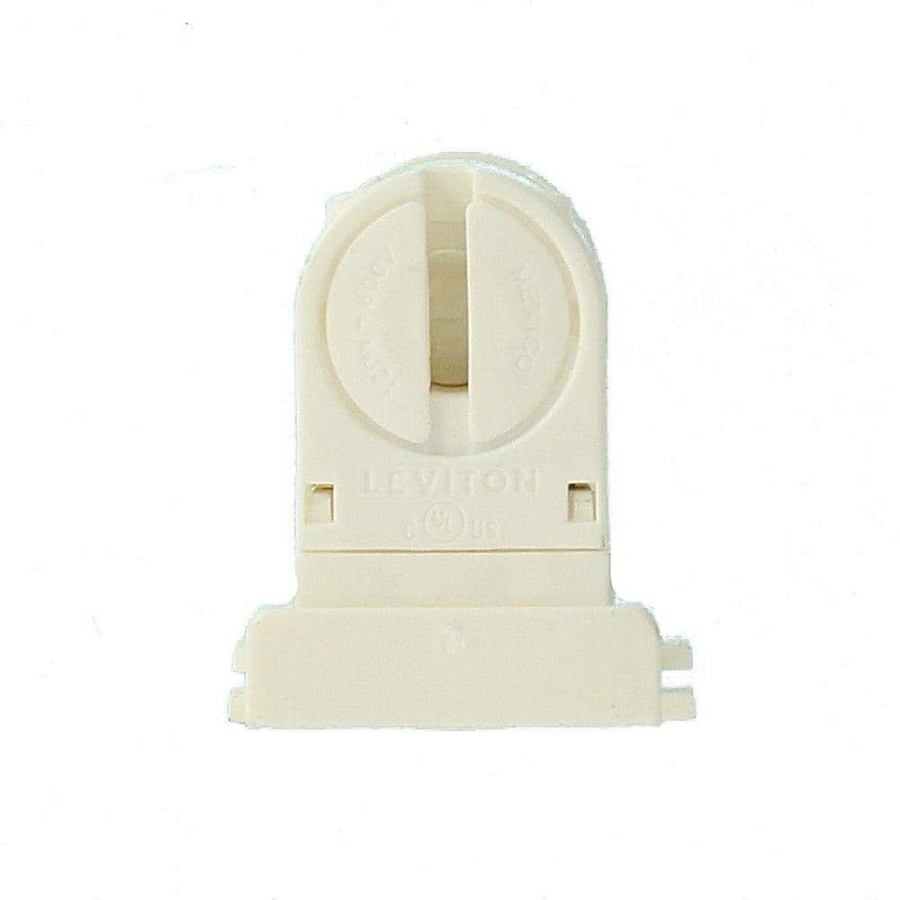 Lamps * | 120W Long T-8 To T-5 Adapter Medium To Miniature Base T5 Bi-Pin Slide-On Fluorescent Lampholder, White By Leviton