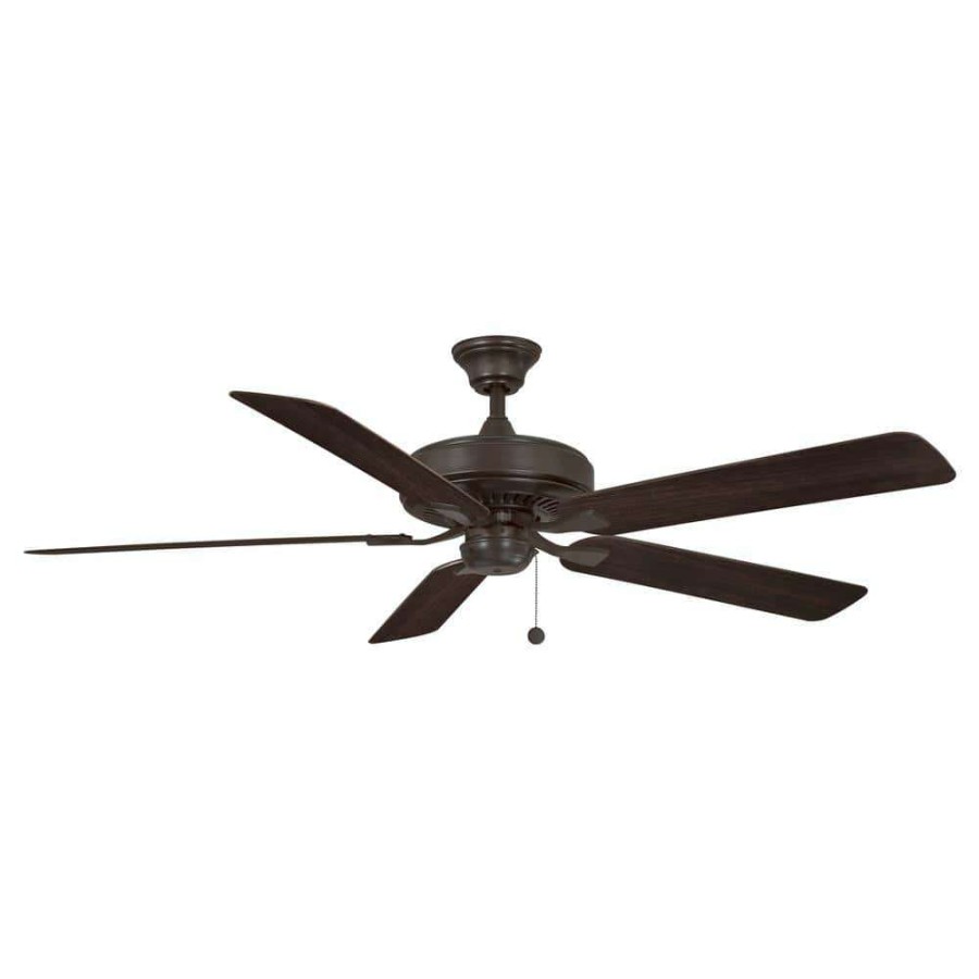 Ceiling Fans * | Edgewood 60 60 In. Indoor/Outdoor Dark Bronze With Dark Walnut Blades Ceiling Fan By Fanimation