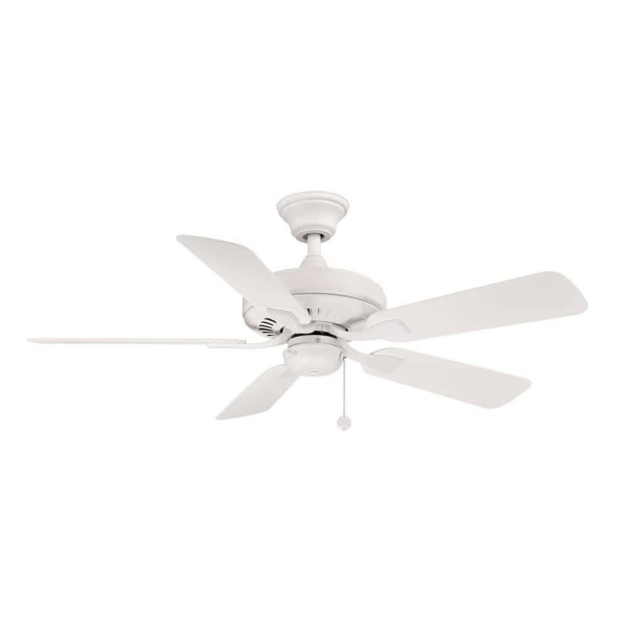 Ceiling Fans * | Edgewood 44 44 In. Indoor/Outdoor Matte White Ceiling Fan By Fanimation