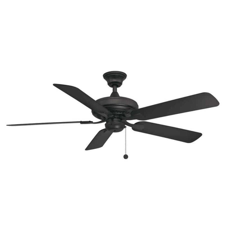 Ceiling Fans * | Edgewood 52 52 In. Indoor/Outdoor Black Ceiling Fan By Fanimation