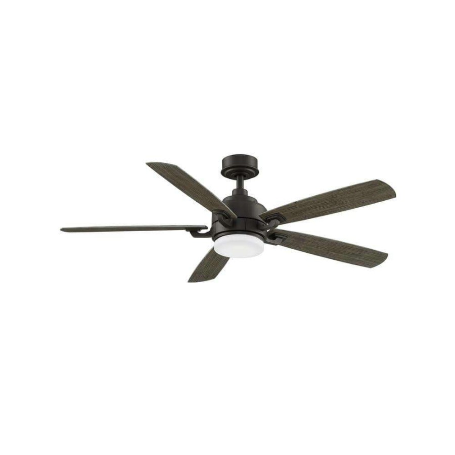 Ceiling Fans * | Benito V2 52 In. Integrated Led Matte Greige Ceiling Fan With Light Kit And Remote Control By Fanimation