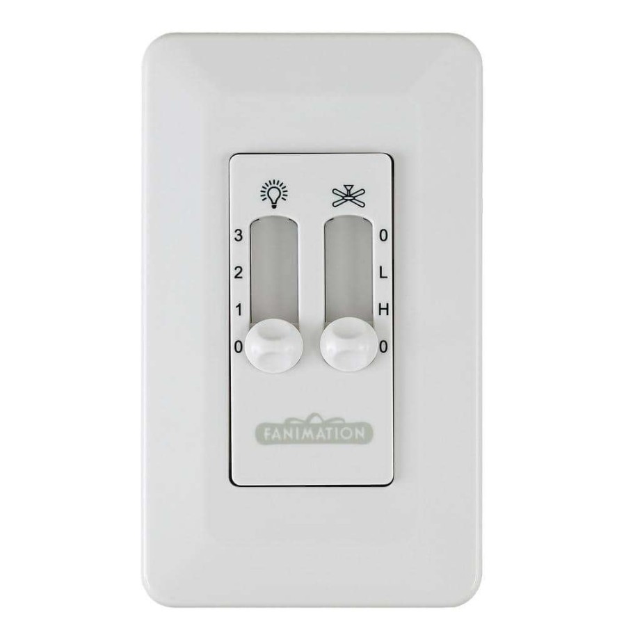 Ceiling Fan Parts * | 3-Speed Wall Control Non-Reversing Switch, White By Fanimation