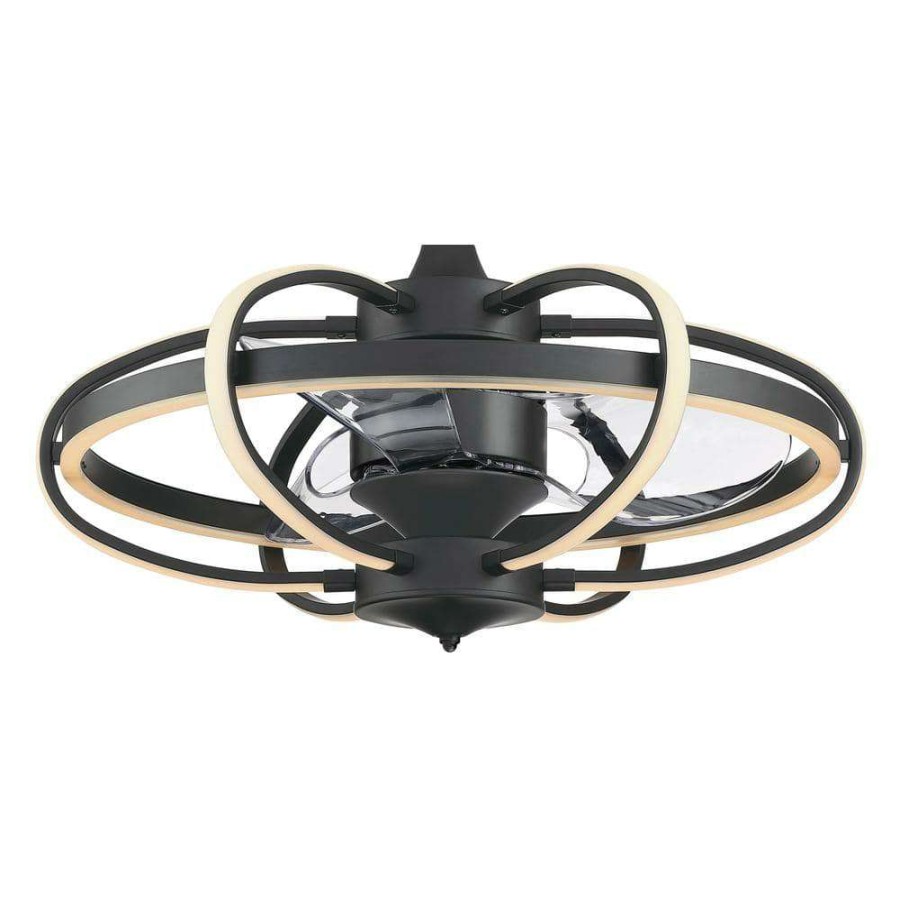 Ceiling Fans * | Obvi 26.43 In. Integrated Led Indoor Black Ceiling Fan With Light Kit By Fanimation