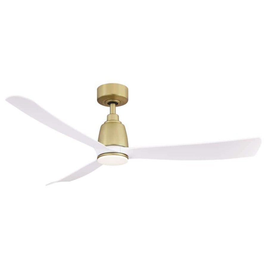 Ceiling Fans * | Kute 52 In. Indoor/Outdoor Brushed Satin Ceiling Fan With Remote Control And Dc Motor By Fanimation