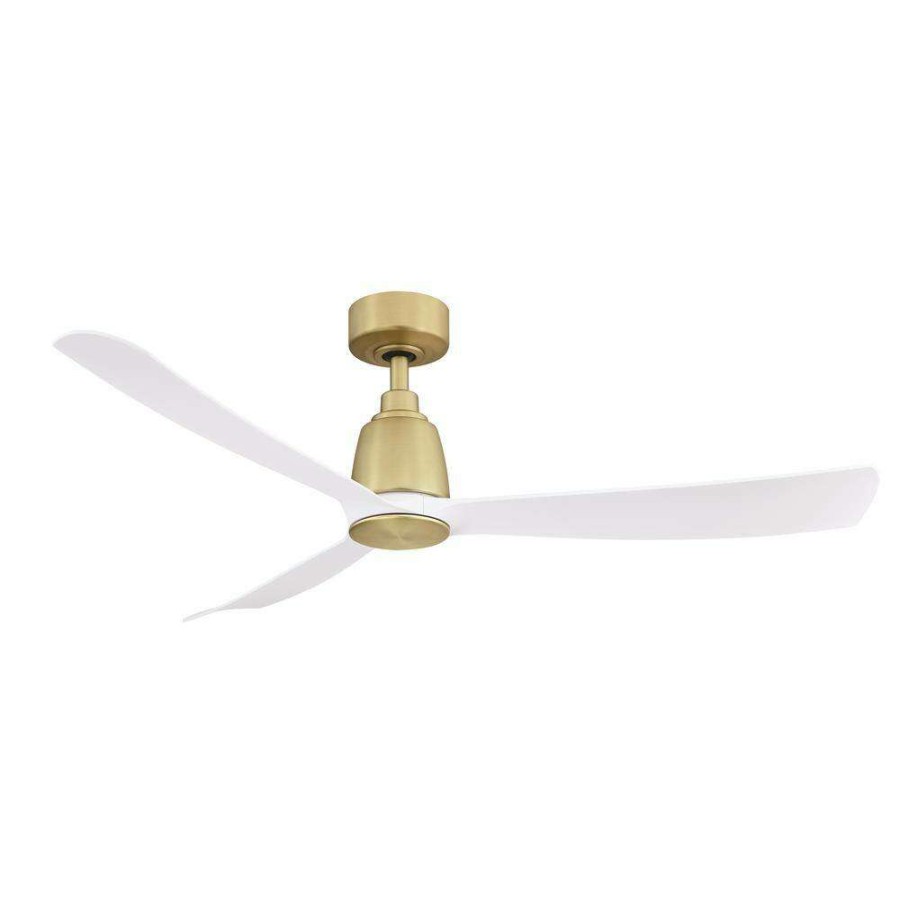 Ceiling Fans * | Kute 52 In. Indoor/Outdoor Brushed Satin Ceiling Fan With Remote Control And Dc Motor By Fanimation