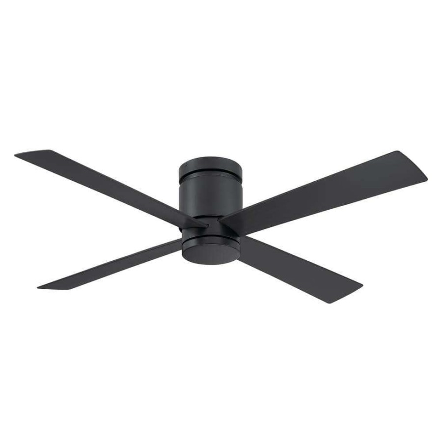 Ceiling Fans * | Kwartet 52 In. Indoor/Outdoor Black Ceiling Fan With Light By Fanimation