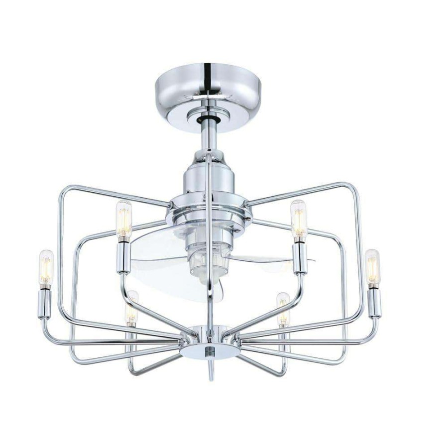 Ceiling Fans * | Influencer 22 In. Indoor Chrome Ceiling Fan With Light By Fanimation