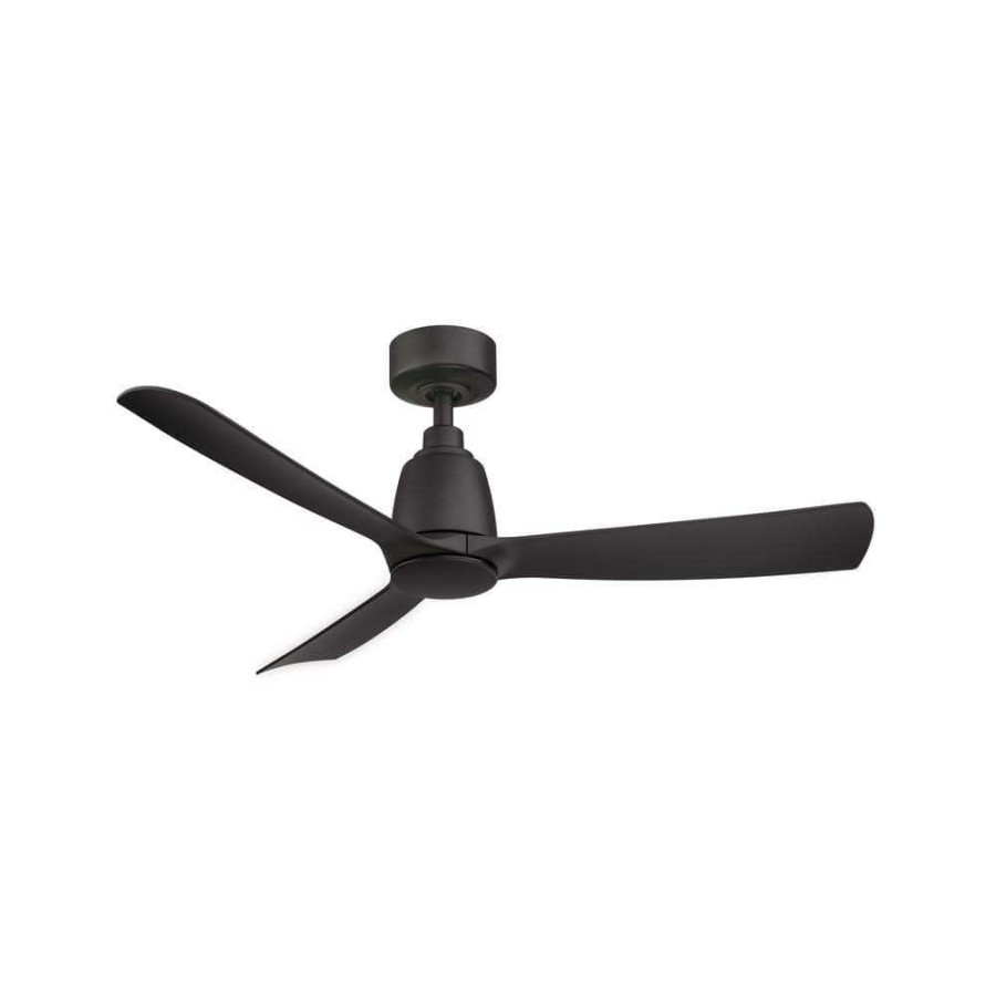 Ceiling Fans * | Kute 44 In. Indoor/Outdoor Black Ceiling Fan With Remote Control And Dc Motor By Fanimation