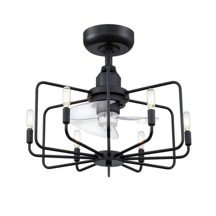 Ceiling Fans * | Influencer 22 In. Indoor Black Ceiling Fan With Light By Fanimation